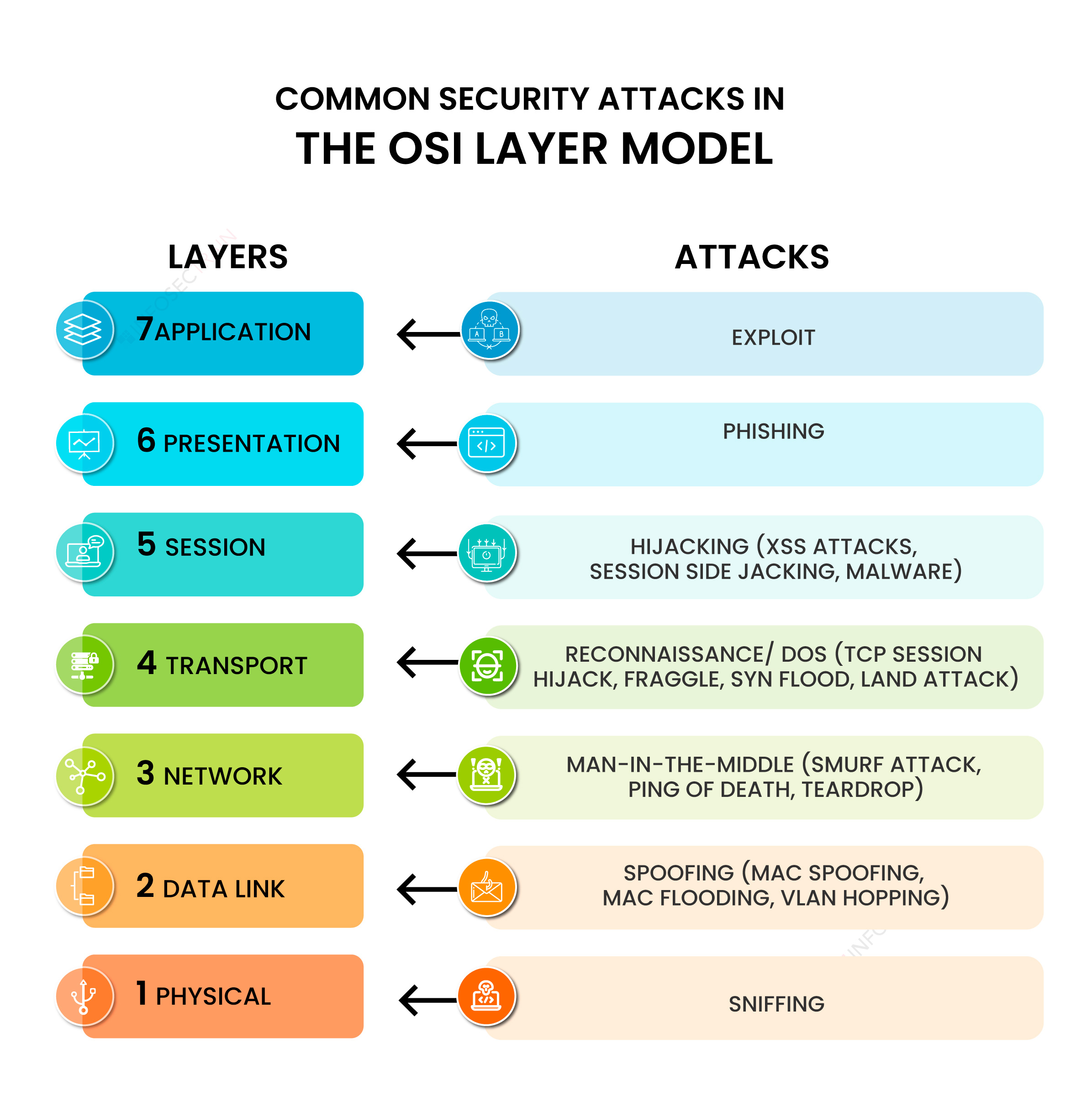 7 Layers of the OSI Model 