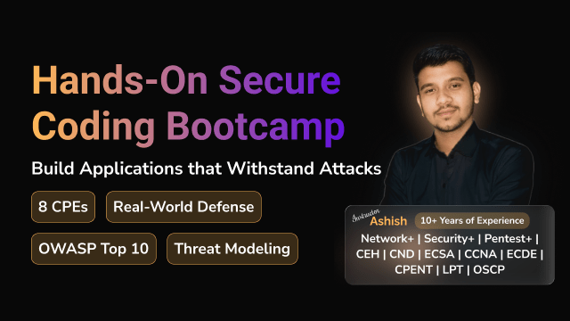 Hands-On Secure Coding Bootcamp Build Applications that Withstand Attacks