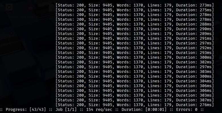 Status Code Filtering