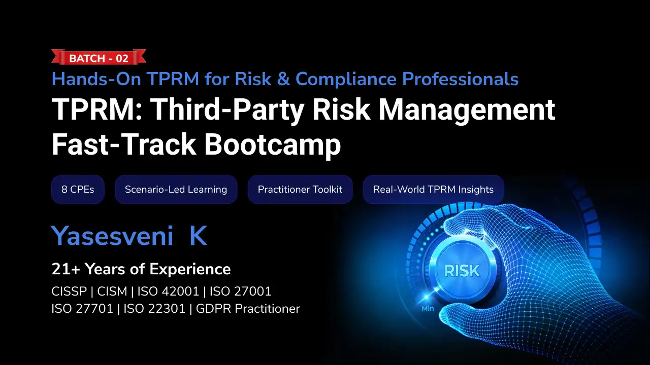 TPRM: Third-Party Risk Management Fast-Track Bootcamp