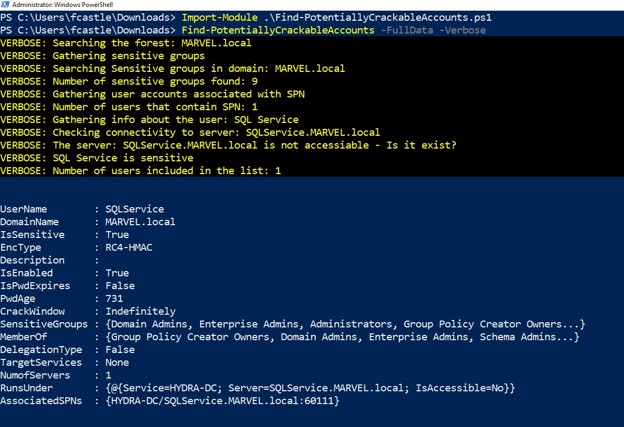 SVC_SQLService in realm IGNITE.LOCA Part-2
