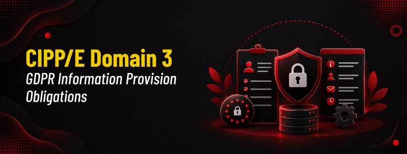 CIPPE Domain 3 Explained GDPR Information Provision & Transparency